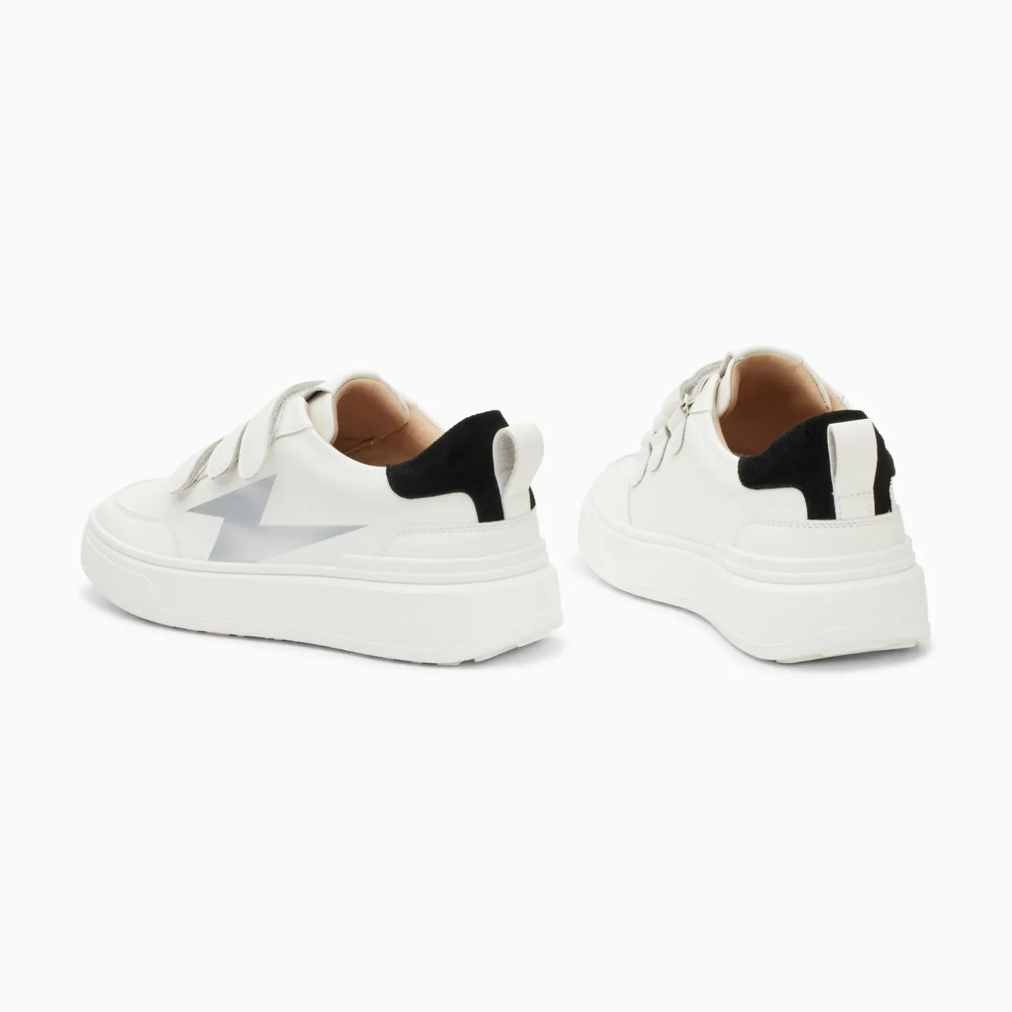 Vanessa Wu Baskets Eclair Lison Blanc Et Noir A Scratchs Best