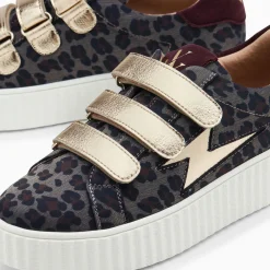 Vanessa Wu Baskets Eclair Maelle Leopard Et Or A Scratchs Sale