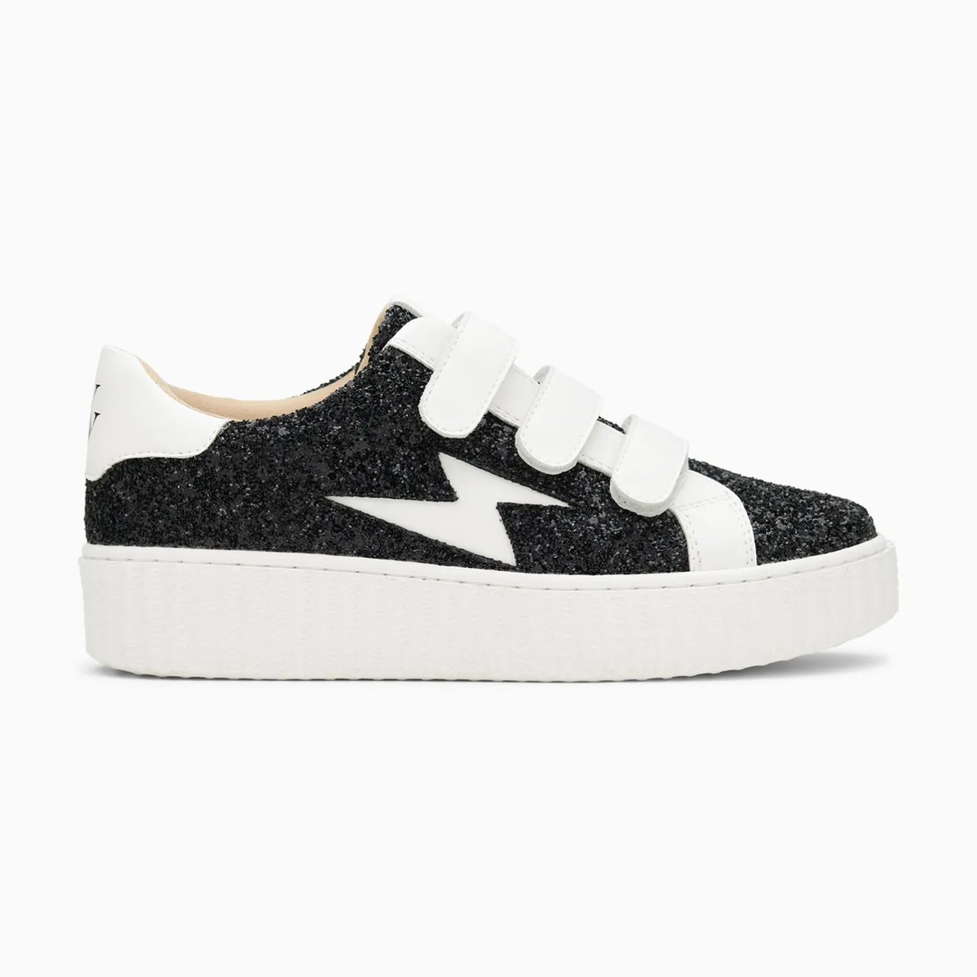 Vanessa Wu Baskets Eclair Marielle A Paillettes Noires New