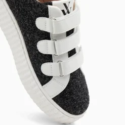 Vanessa Wu Baskets Eclair Marielle A Paillettes Noires New
