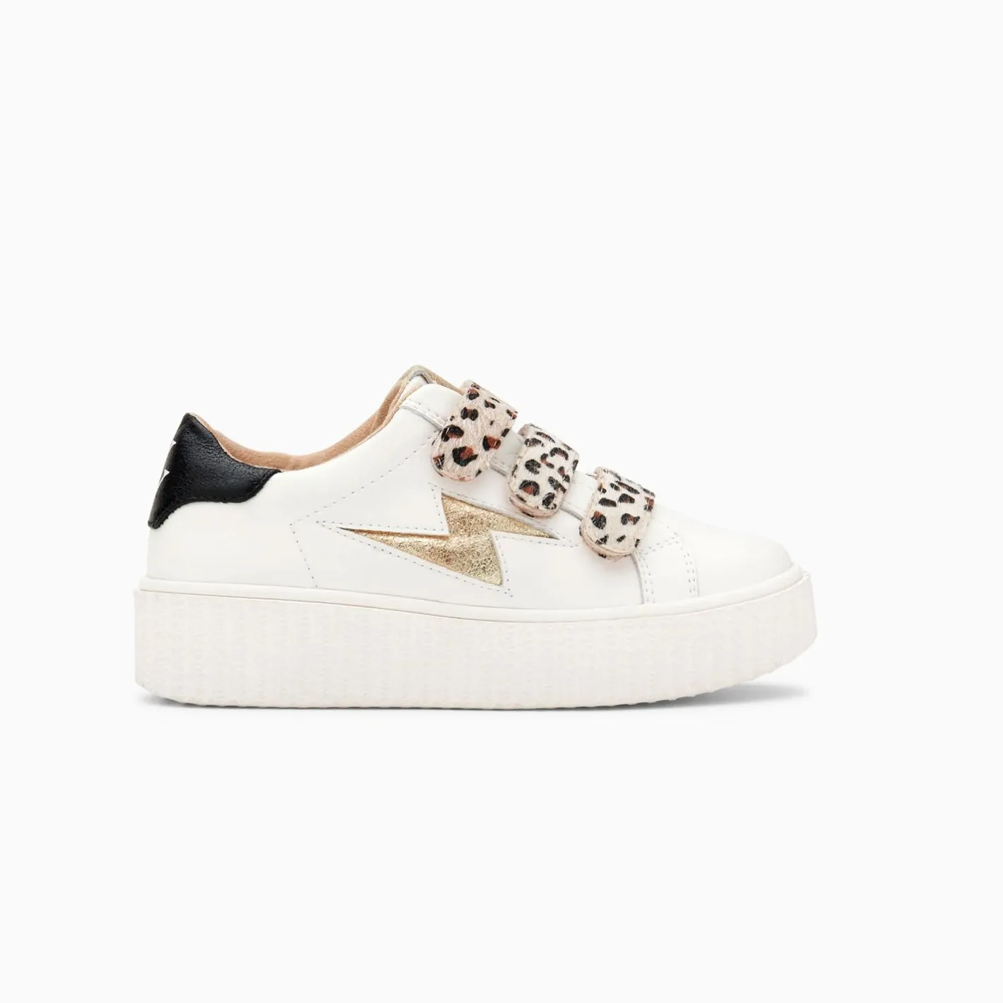 Vanessa Wu Baskets Eclair Mini Maggie Blanc Et Or A Scratchs Leopard New