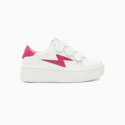 Vanessa Wu Baskets Eclair Mini Vicky Blanc Et Fuchsia A Scratchs Online