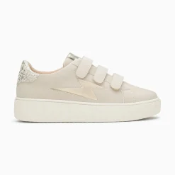 Vanessa Wu Baskets Eclair Pomeline Beige Et Or A Scratchs Sale