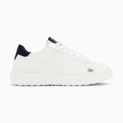 Vanessa Wu Baskets Eclair Romane Blanc Et Bleu A Lacets Best