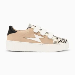 Vanessa Wu Baskets Eclair Scarlett Beiges A Empeigne Leopard New
