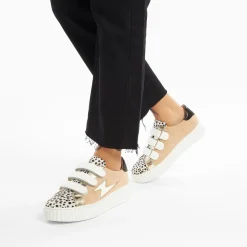 Vanessa Wu Baskets Eclair Scarlett Beiges A Empeigne Leopard New