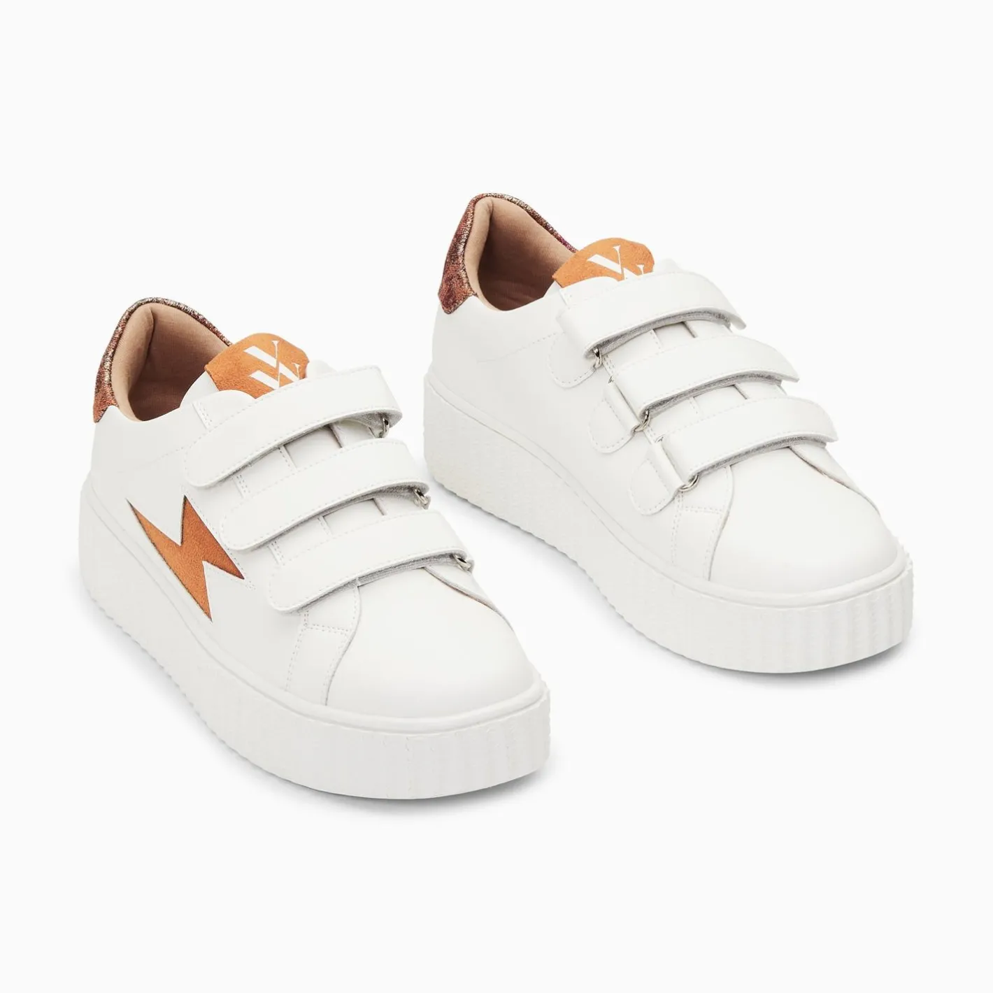 Vanessa Wu Baskets Eclair Susan Blanc Et Ocre A Scratchs Clearance
