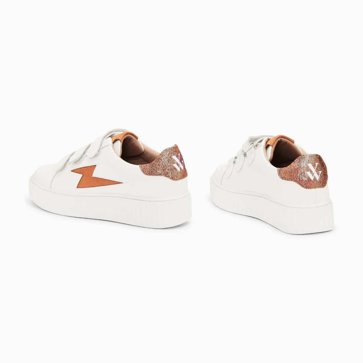 Vanessa Wu Baskets Eclair Susan Blanc Et Ocre A Scratchs Clearance