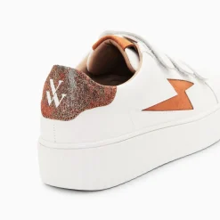 Vanessa Wu Baskets Eclair Susan Blanc Et Ocre A Scratchs Clearance
