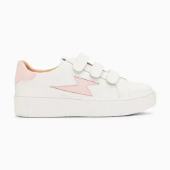 Vanessa Wu Baskets Eclair Vicky Blanc Et Rose A Scratchs Online