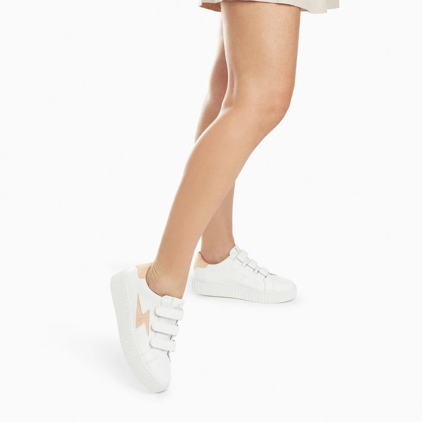 Vanessa Wu Baskets Eclair Vicky Blanc Et Orange Peche A Scratchs Best