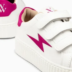 Vanessa Wu Baskets Eclair Vicky Blanc Et Fuchsia A Scratchs Best