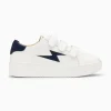 Vanessa Wu Baskets Eclair Vicky Blanc Et Marine A Scratchs Discount