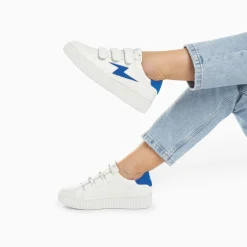 Vanessa Wu Baskets Eclair Vicky Blanc Et Bleu A Scratchs Best