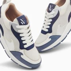Vanessa Wu Baskets Flamme Arya Gris Et Bleu Sale