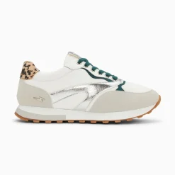 Vanessa Wu Baskets Jade Argent Et Vert A Semelle Running New