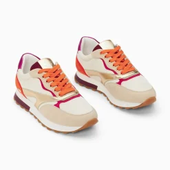 Vanessa Wu Baskets Jade Or Et Orange A Semelle Running Sale