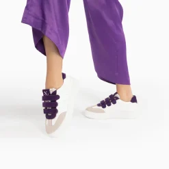 Vanessa Wu Baskets Marie Blanc Et Violet A Scratchs