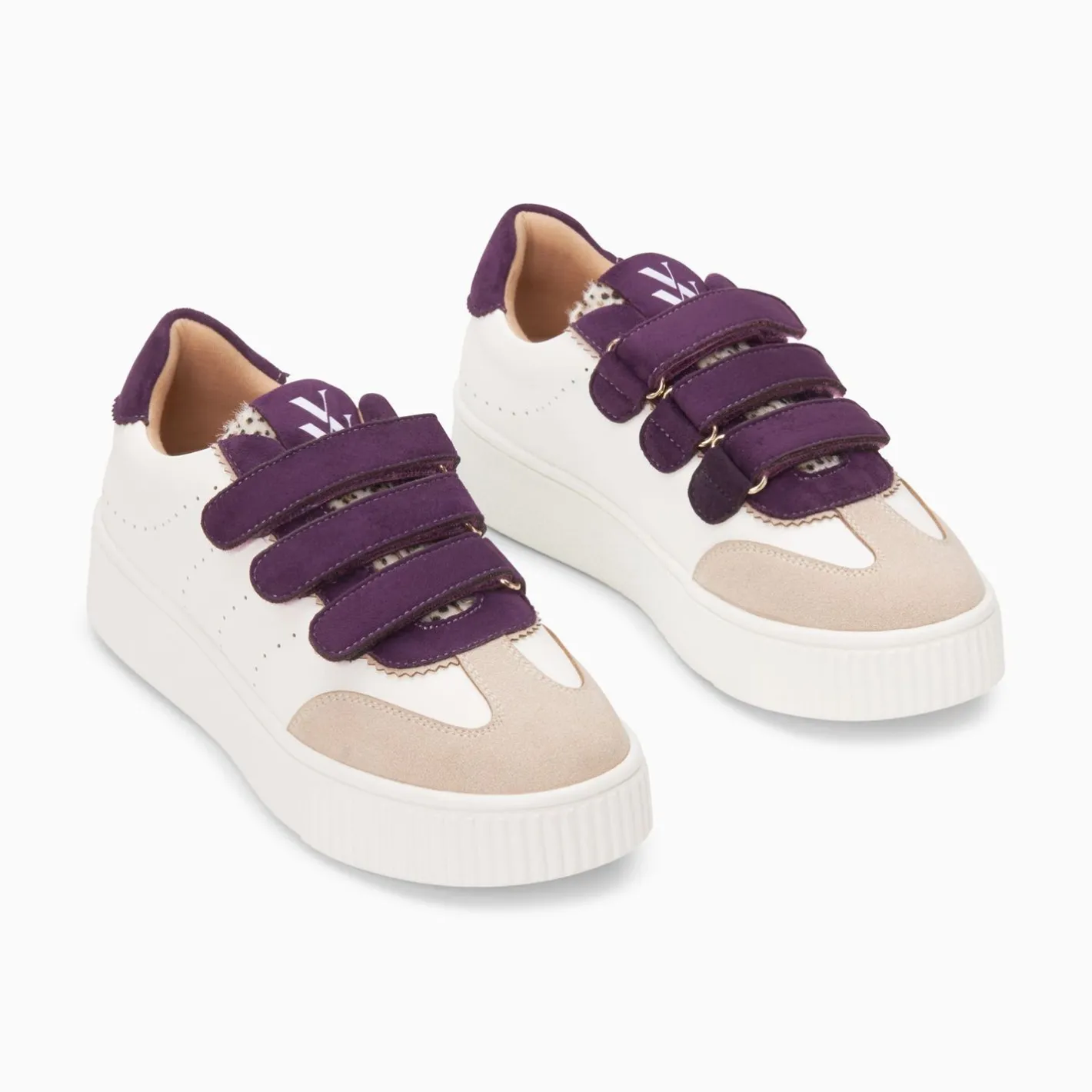 Vanessa Wu Baskets Marie Blanc Et Violet A Scratchs