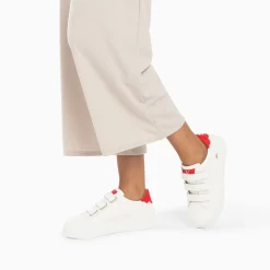 Vanessa Wu Baskets Mini Eclair Solange Blanc Et Rouge A Scratchs Online