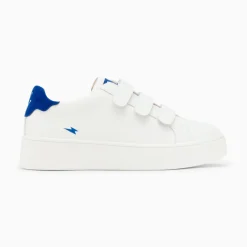 Vanessa Wu Baskets Mini Eclair Solange Blanc Et Bleu A Scratchs Online