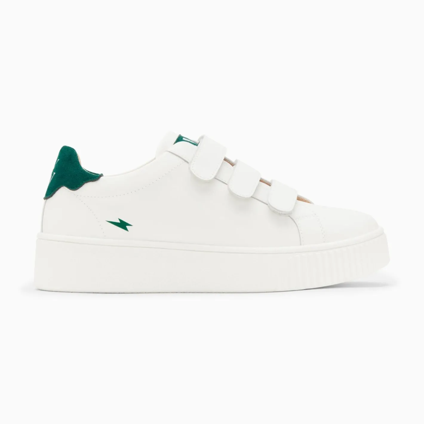 Vanessa Wu Baskets Mini Eclair Solange Blanc Et Vert A Scratchs Sale