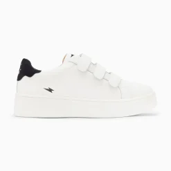 Vanessa Wu Baskets Mini Eclair Solange Blanc Et Noir A Scratchs Online