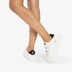 Vanessa Wu Baskets Mini Eclair Solange Blanc Et Noir A Scratchs Online