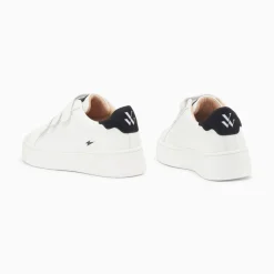 Vanessa Wu Baskets Mini Eclair Solange Blanc Et Noir A Scratchs Online