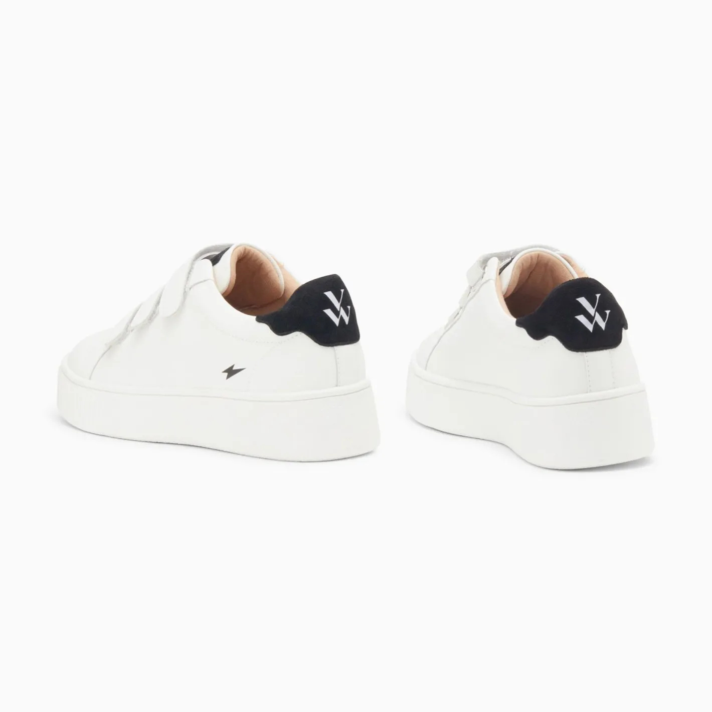 Vanessa Wu Baskets Mini Eclair Solange Blanc Et Noir A Scratchs Online