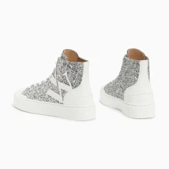 Vanessa Wu Baskets Monogramme Alix Montantes A Paillettes Argent Sale