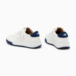 Vanessa Wu Baskets Monogramme Candice Blanc Et Bleu Outlet