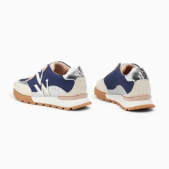 Vanessa Wu Baskets Monogramme Caterina Bleu A Semelle Running Hot