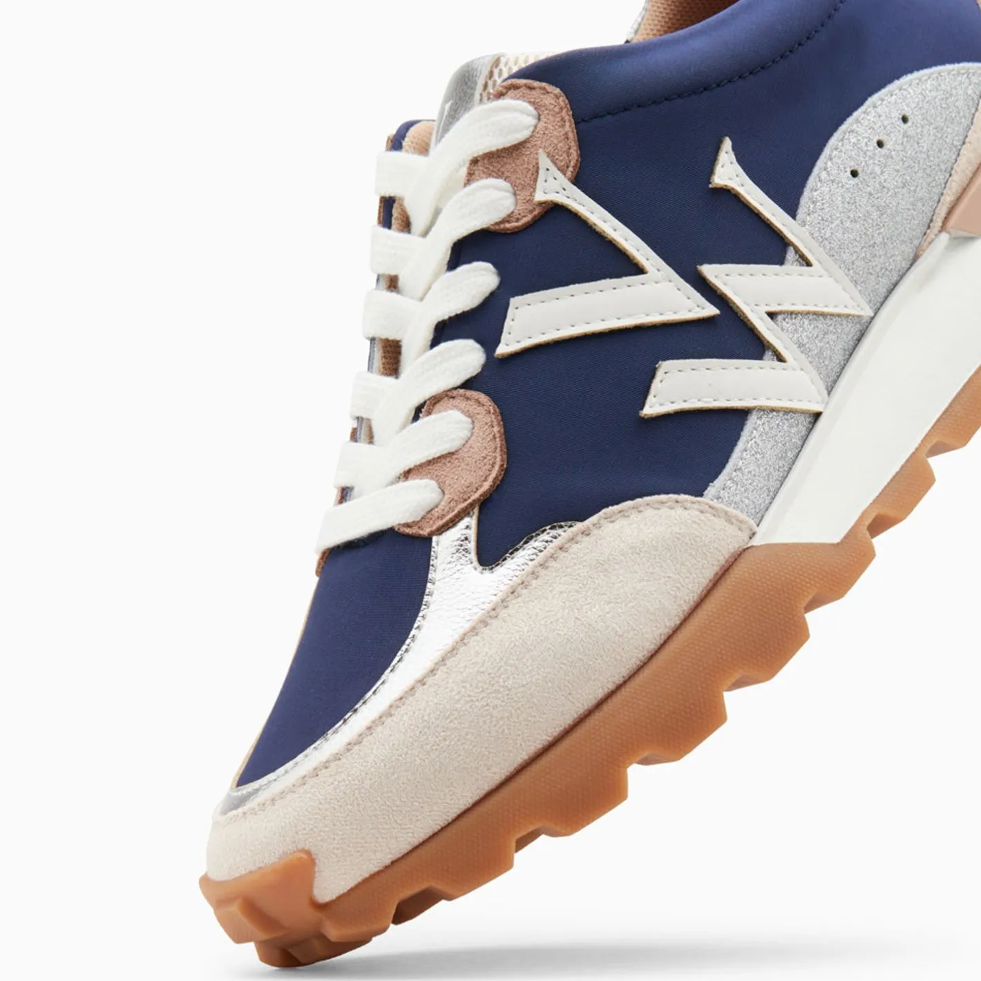 Vanessa Wu Baskets Monogramme Caterina Bleu A Semelle Running Hot