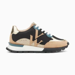 Vanessa Wu Baskets Monogramme Caterina Noir A Semelle Running