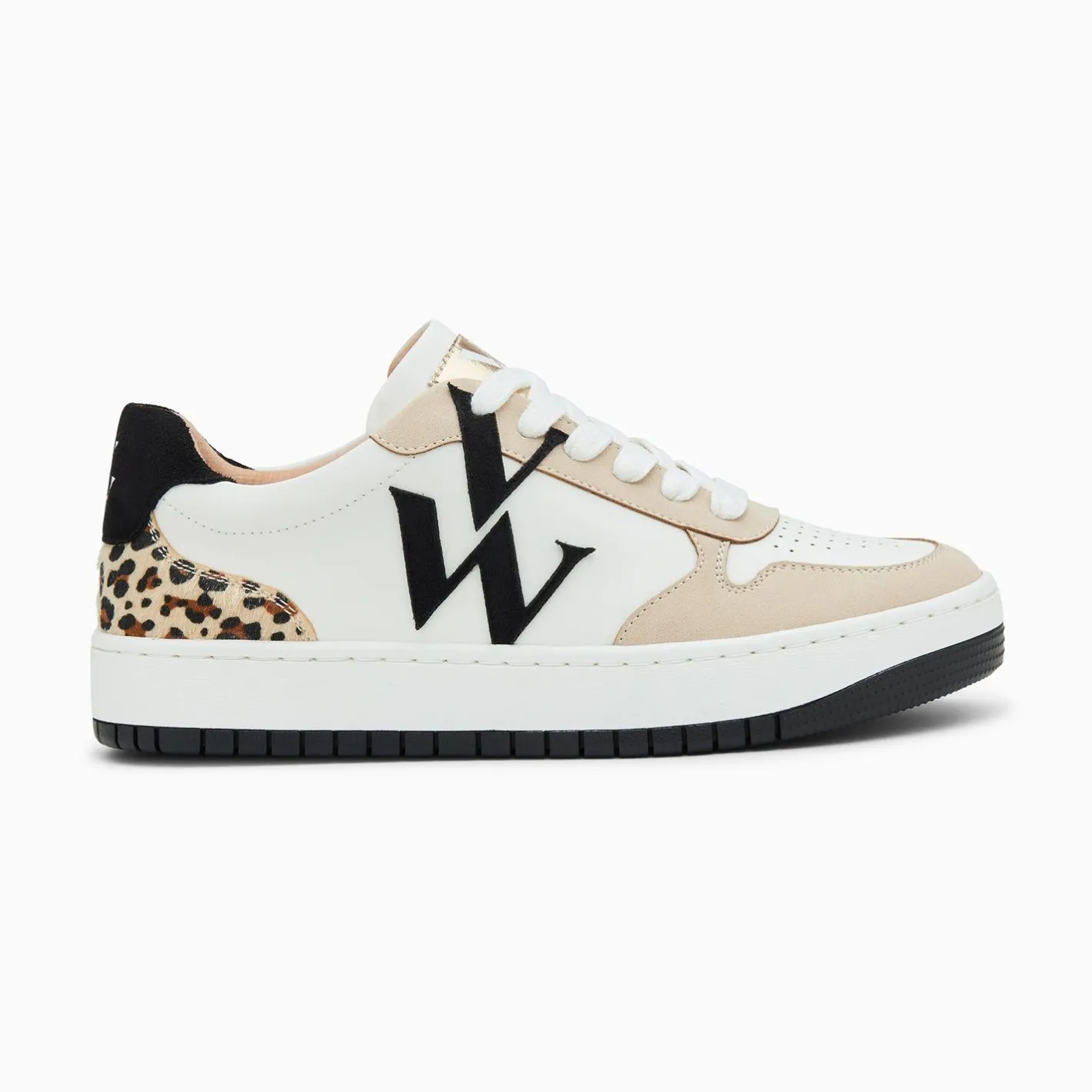 Vanessa Wu Baskets Monogramme Esmee Blanc Et Noir Clearance