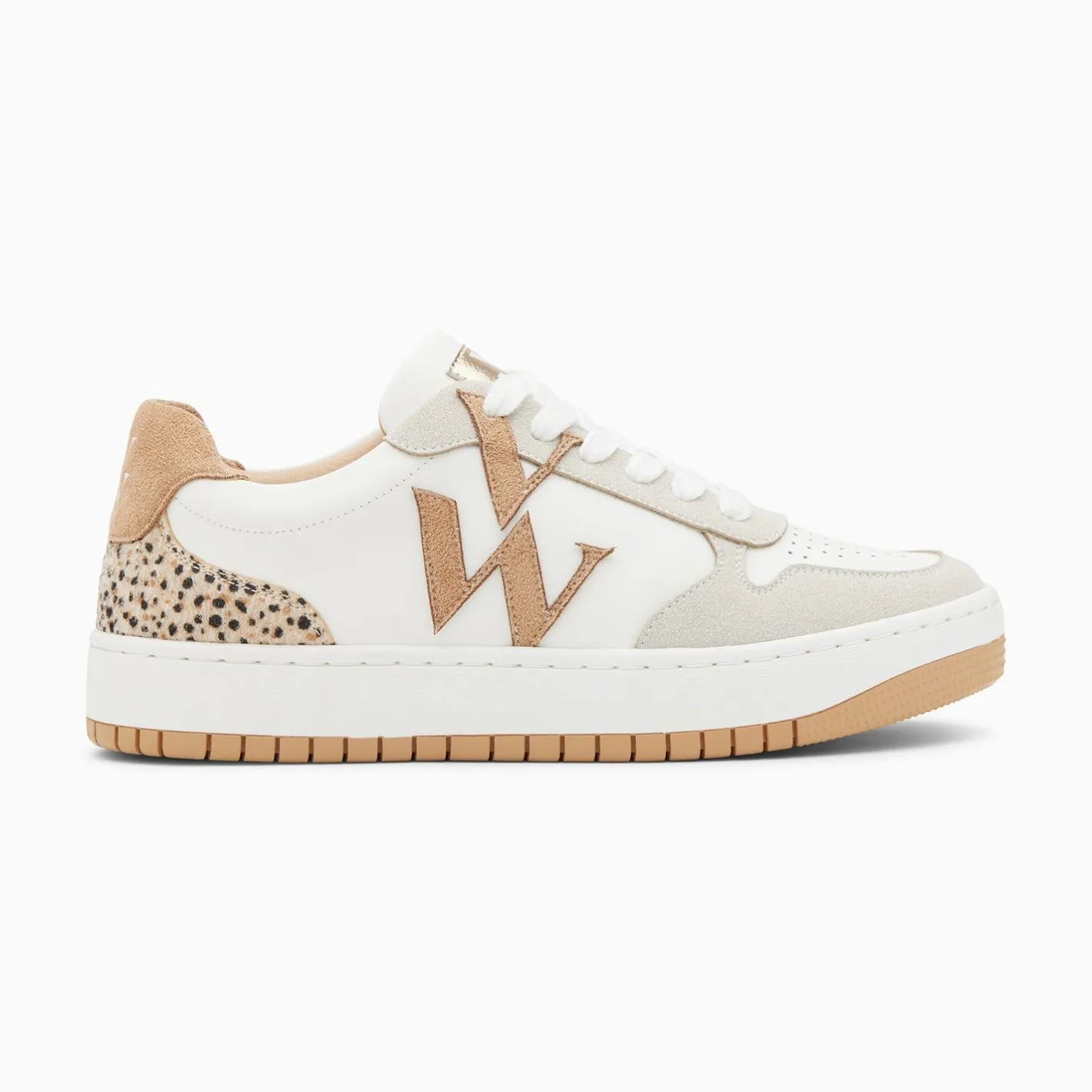 Vanessa Wu Baskets Monogramme Esmee Blanc Et Beige Clearance