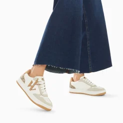 Vanessa Wu Baskets Monogramme Esmee Blanc Et Beige Clearance
