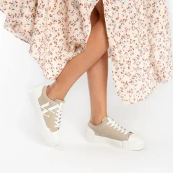 Vanessa Wu Baskets Monogramme Lexie En Tweed Beige Clearance