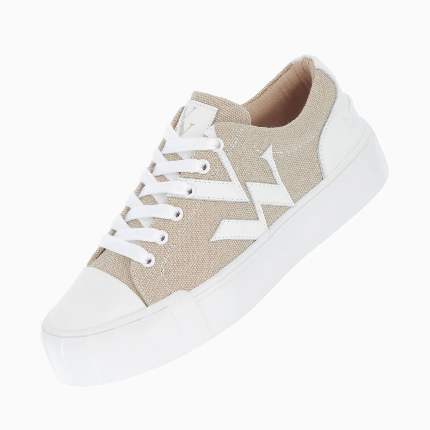 Vanessa Wu Baskets Monogramme Lexie En Tweed Beige Clearance