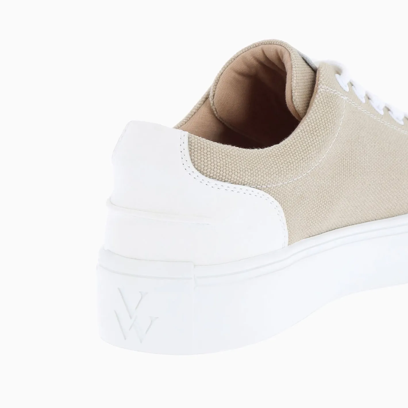 Vanessa Wu Baskets Monogramme Lexie En Tweed Beige Clearance