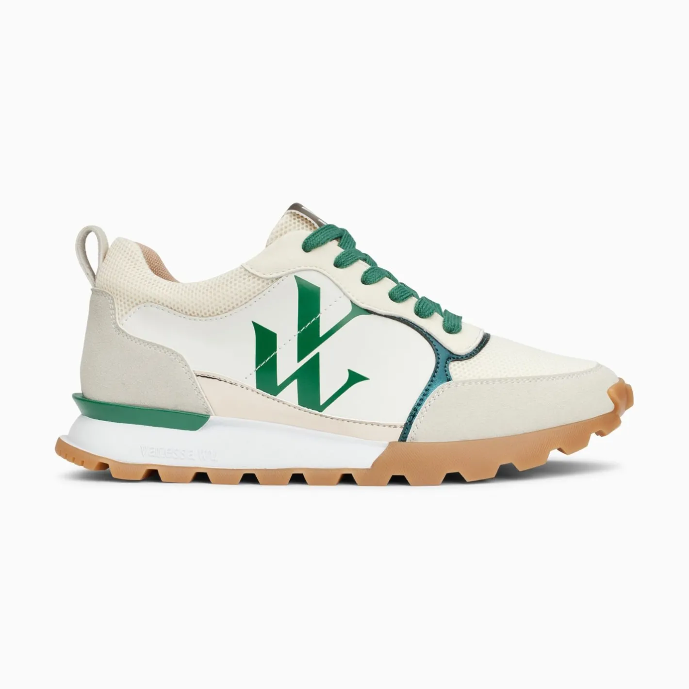 Vanessa Wu Baskets Monogramme Ombeline Vertes A Semelle Running Discount