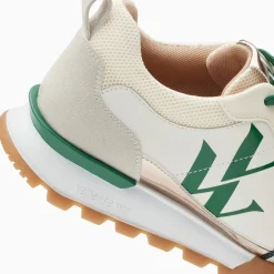 Vanessa Wu Baskets Monogramme Ombeline Vertes A Semelle Running Discount