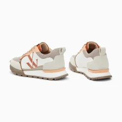 Vanessa Wu Baskets Monogramme Ombeline Orange A Semelle Running Sale