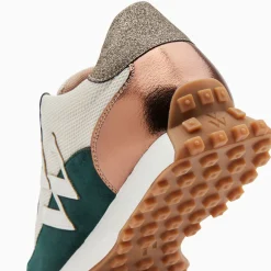 Vanessa Wu Baskets Monogramme Pia Ivoire Et Vert A Semelle Running Hot