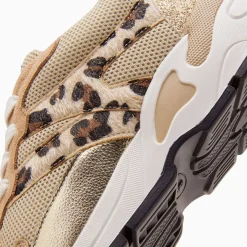 Vanessa Wu Baskets Montorgueil Beige Et Leopard A Lacets Online