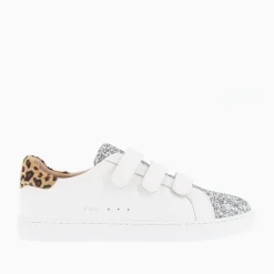 Vanessa Wu Baskets Nour Blanc Et Argent A Scratchs Sale