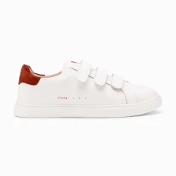 Vanessa Wu Baskets Nour Blanc Et Marron A Scratchs Outlet