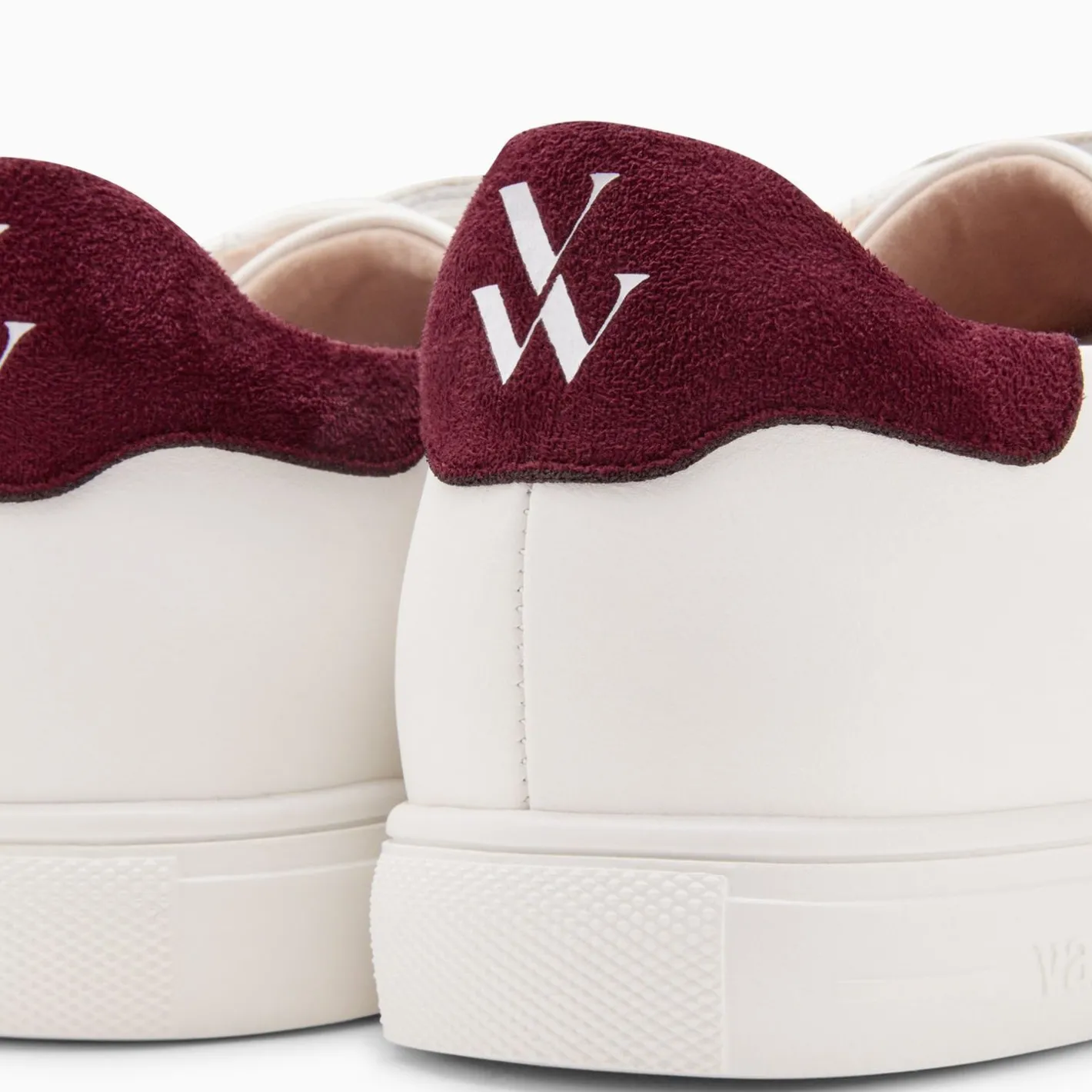 Vanessa Wu Baskets Nour Blanc Et Prune A Scratchs Hot