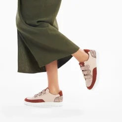 Vanessa Wu Baskets Paloma Nude Et Marron A Scratchs Glitter Clearance